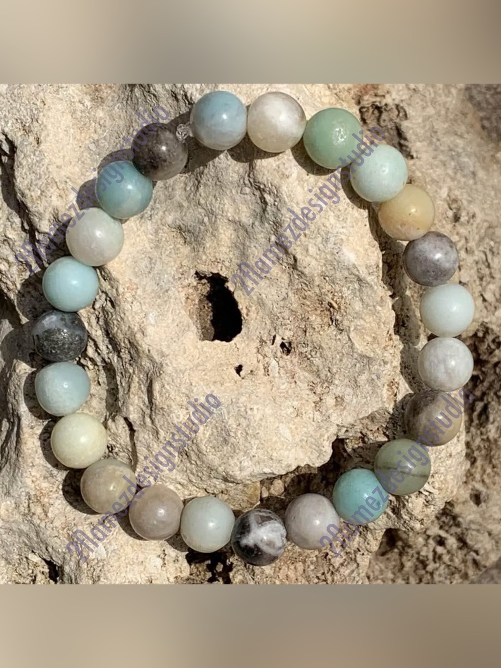 Amazonite Energy Bead Bracelet - 2 sizes
